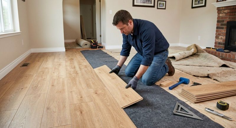 Laminate Floor Remodeling in Warwick, RI