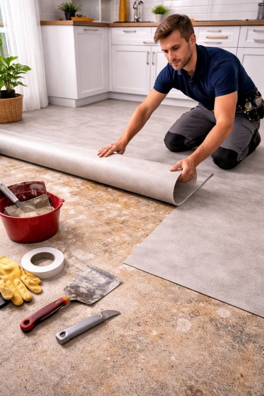 Linoleum Floor Installation in North Attleboro, MA