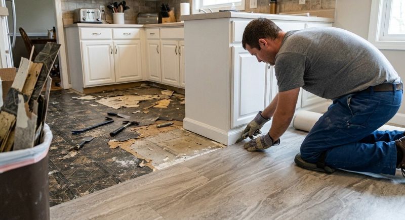Linoleum Floor Installation in Tiverton, RI