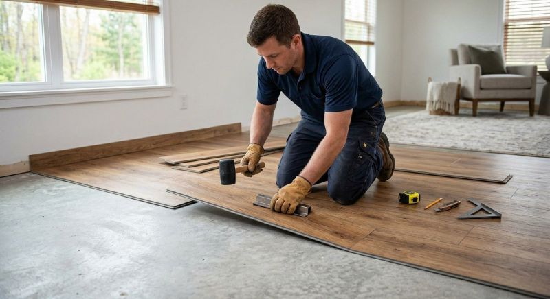 Luxury Vinyl Tile Installation in Seekonk, MA